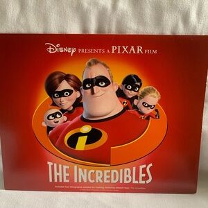 Vintage 2004 Disney’s Pixar The Incredibles Lithographs, Set of 4